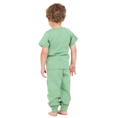 Boys summer pajama set Apple Green t-shirt + Pants